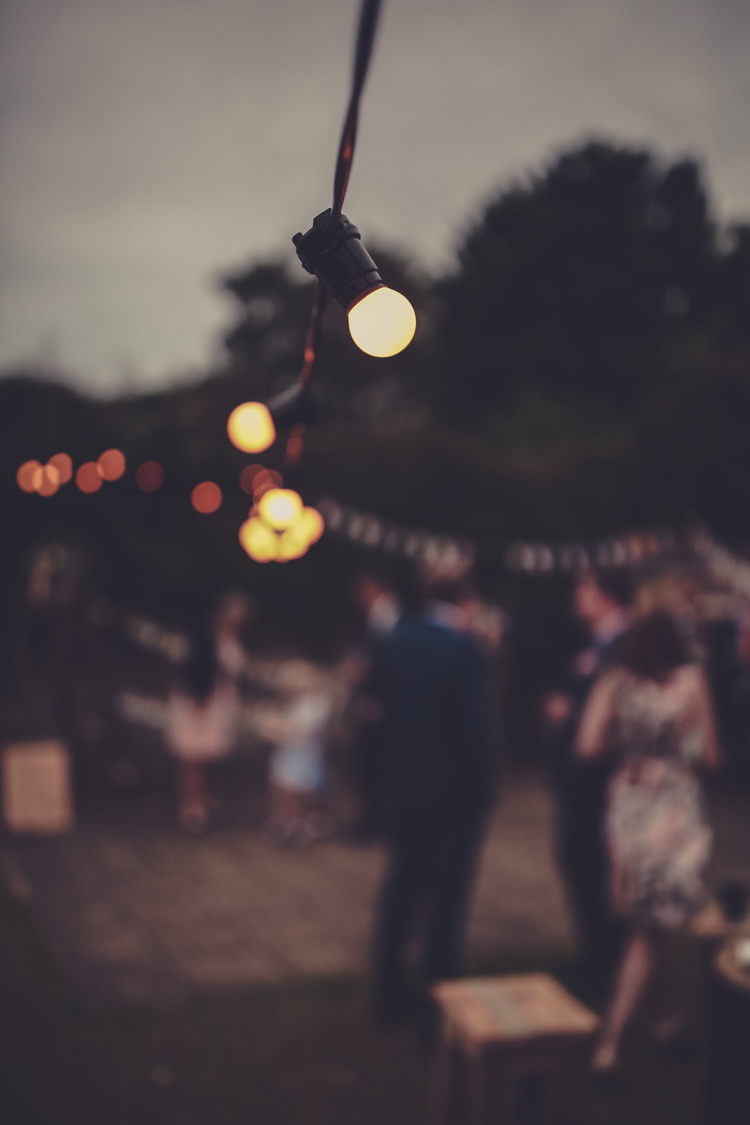 Festoon Lights Homespun Festival Village Hall Wedding http://www.himandherweddingphotography.co.uk/