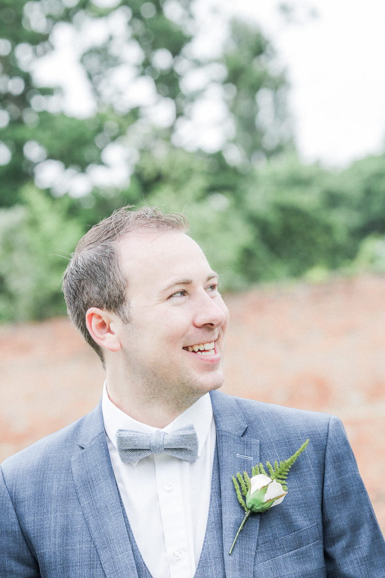 Bow Tie Groom Romantic Pink Summer Glamping Wedding http://helenrussellphotography.co.uk/