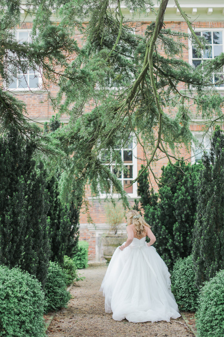 Strapless Sweetheart Dress Gown Bride Bridal Tulle Belt Romantic Pink Summer Glamping Wedding http://helenrussellphotography.co.uk/