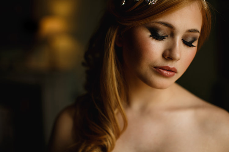 Bride Bridal Make Up Smokey Eye Opulent Rich Tipi Wedding Ideas http://hbaphotography.com/