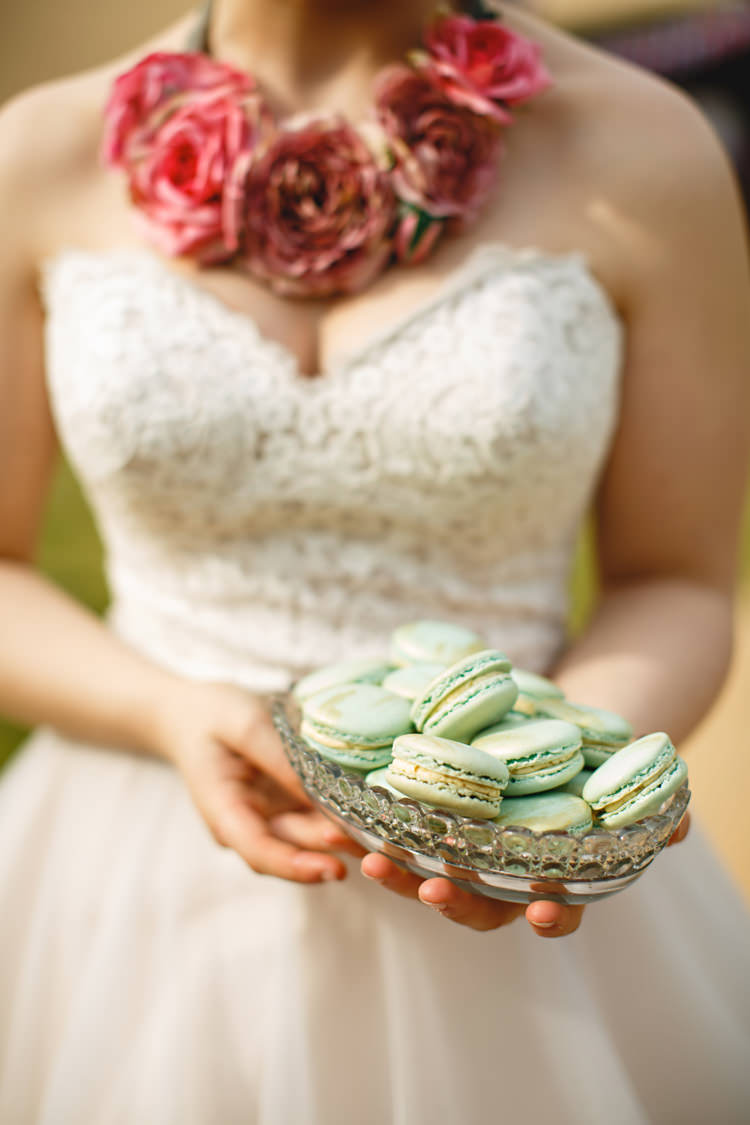 Mint Macarons Opulent Rich Tipi Wedding Ideas http://hbaphotography.com/