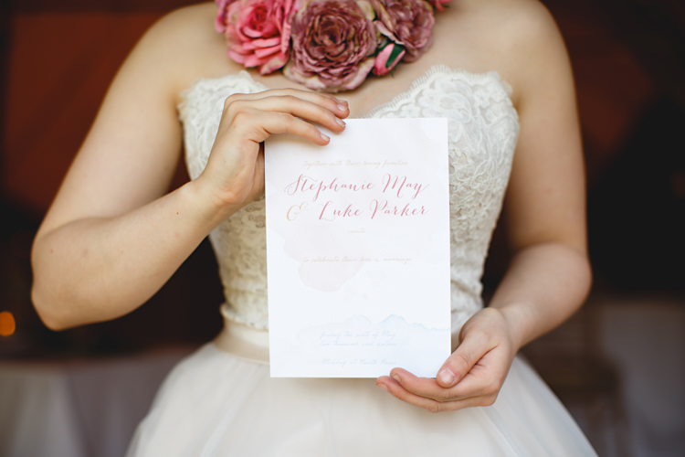 Stationery Invtitation Watercolour Opulent Rich Tipi Wedding Ideas http://hbaphotography.com/