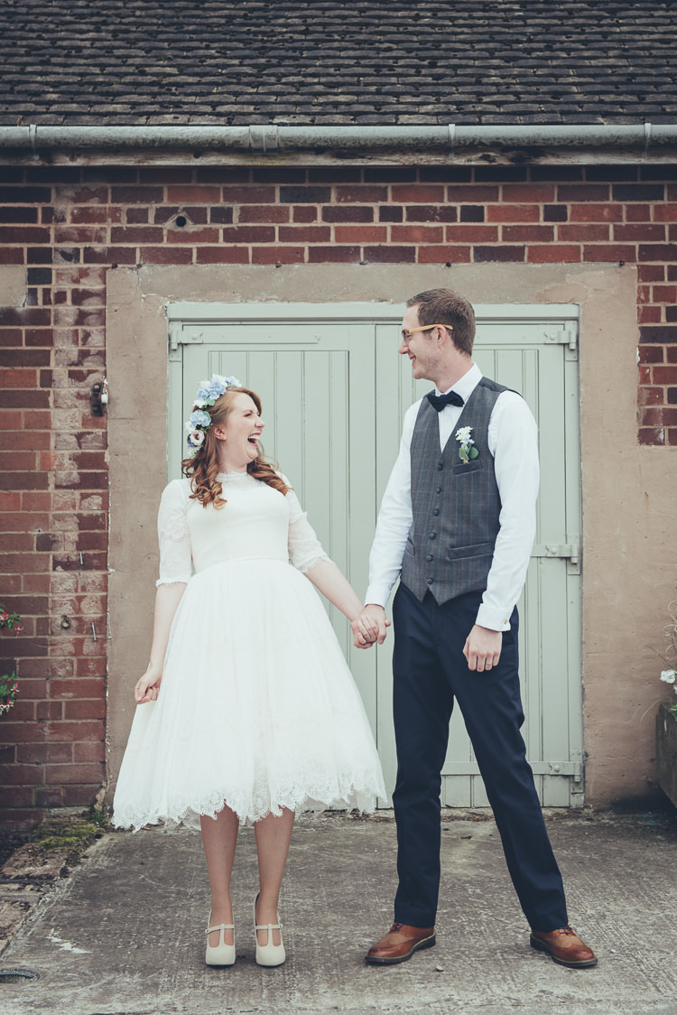 Groom Waistcoat Bow Tie Chinos Rustic Home Made Country Barn Wedding http://lisahowardphotography.co.uk/