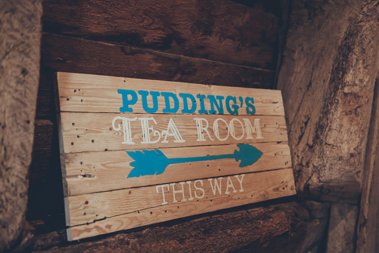 Wooden Sign Tea Room Rustic Home Made Country Barn Wedding http://lisahowardphotography.co.uk/