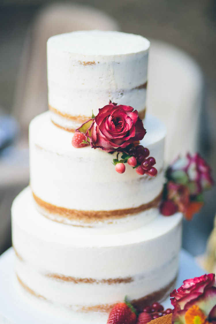 Semi Naked Cake Idea Wedding Plain Leentje loves Light