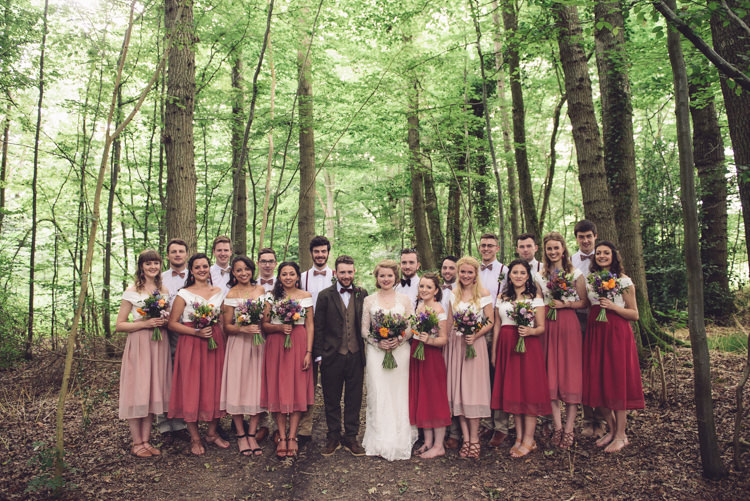 Bridesmaids Skirts Groomsmen Bow Ties Braces Hand Crafted Vintage Woodland Wedding http://www.jennawoodward.com/