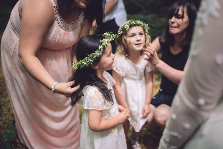 Flower Girls Hand Crafted Vintage Woodland Wedding http://www.jennawoodward.com/