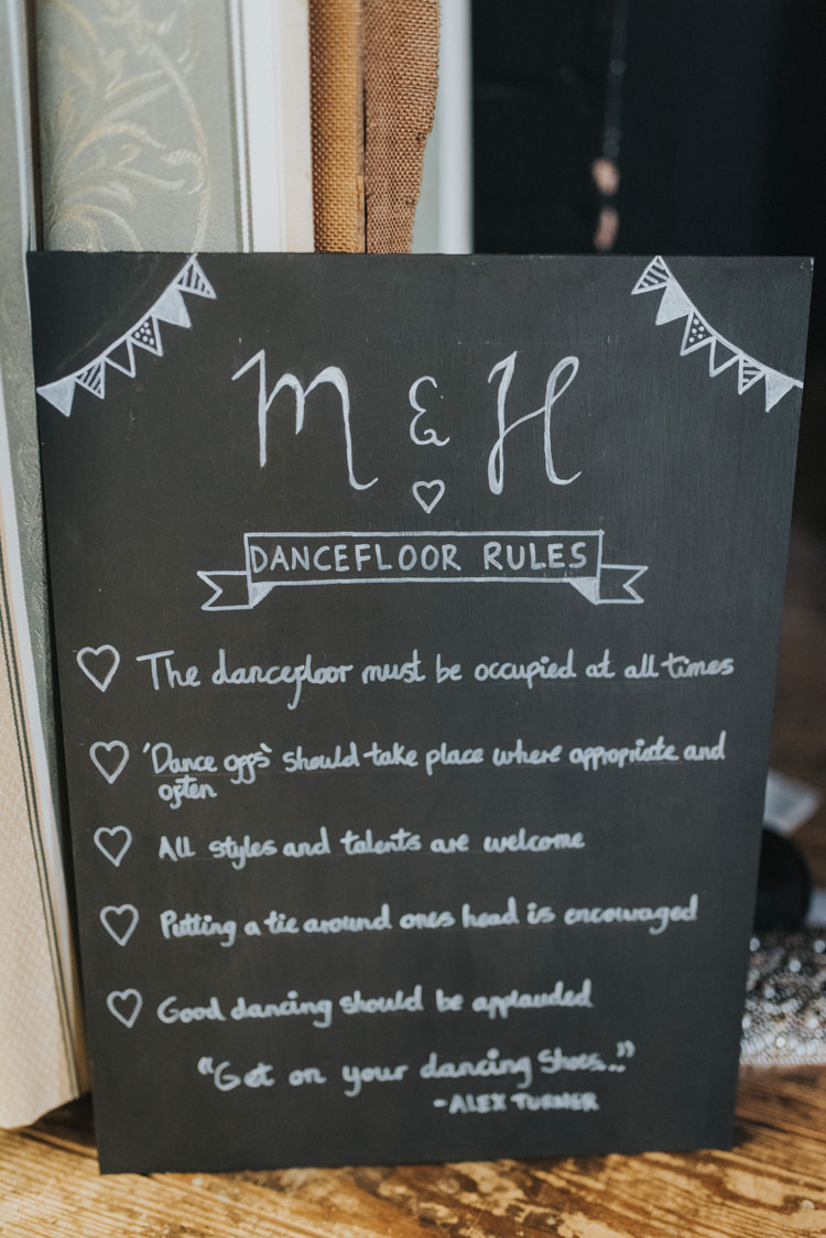 Dancefloor Rules Sign DIY Pastel Creative Wedding http://www.baiandelle.com/