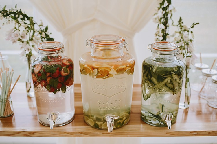 Drink Dispensers Water Beautiful Bohemian Beach Glamping Wedding http://www.thecurries.co/
