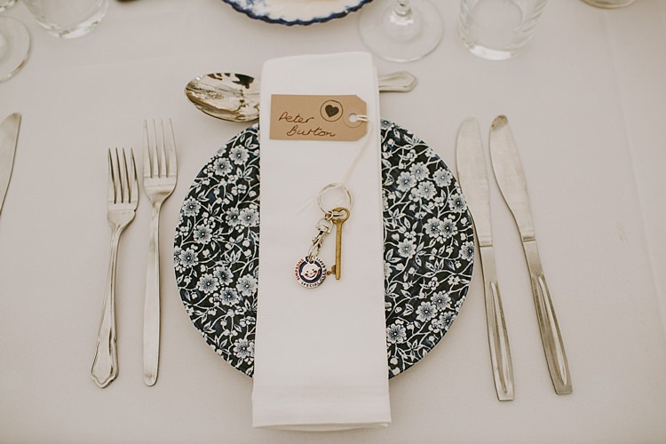 Key Place Setting Luggage Tag Beautiful Bohemian Beach Glamping Wedding http://www.thecurries.co/