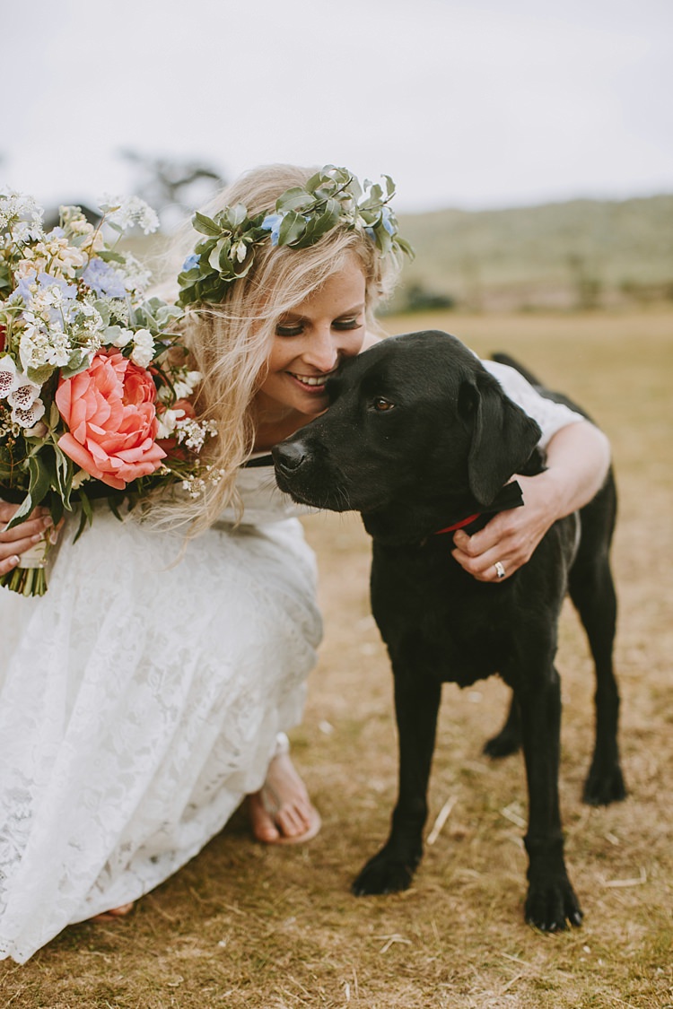 Dog Pet Beautiful Bohemian Beach Glamping Wedding http://www.thecurries.co/