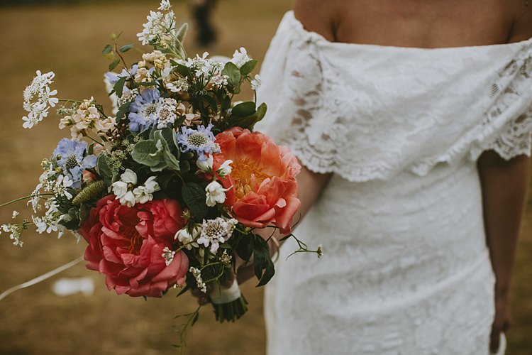 Coral Peony Peonies Bouquet Flowers Bride Bridal Beautiful Bohemian Beach Glamping Wedding http://www.thecurries.co/