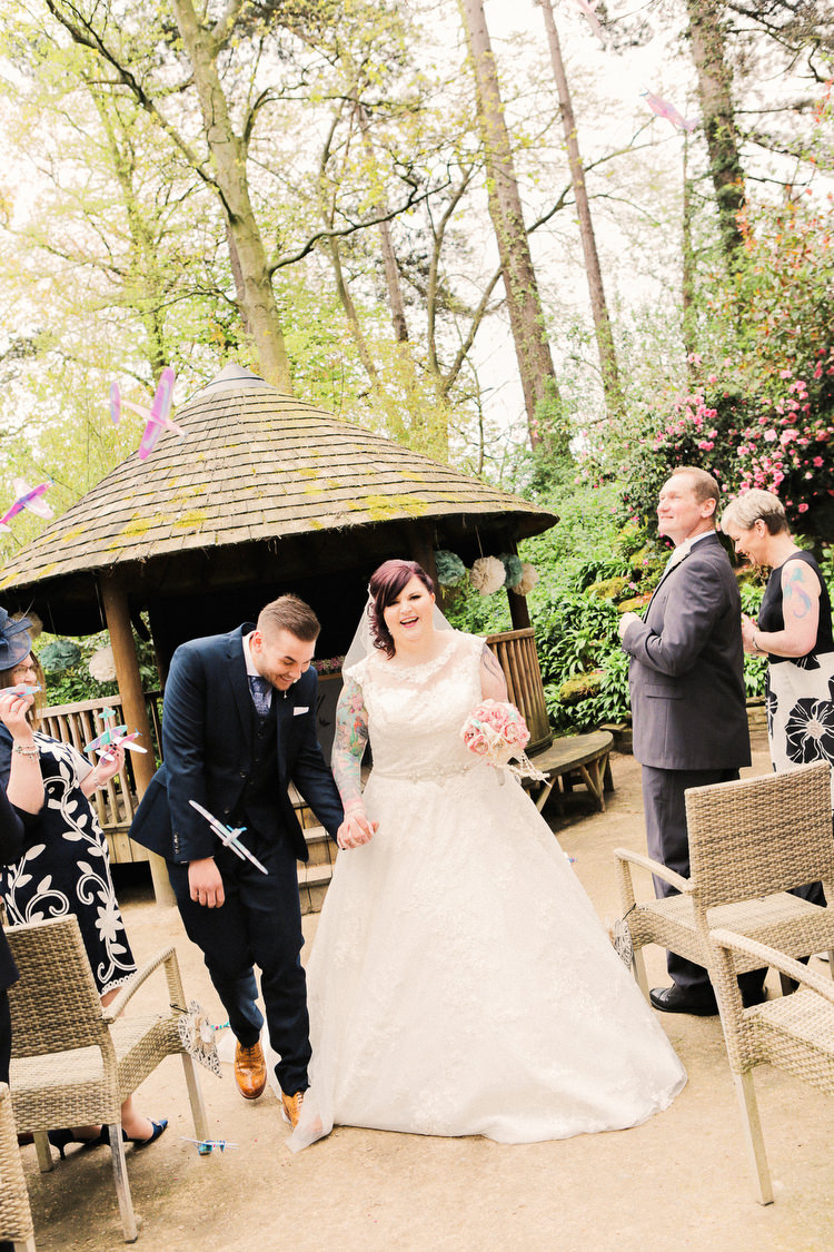 Paper Aeroplane Confetti Rustic Secret Garden Wedding http://helenrussellphotography.co.uk/