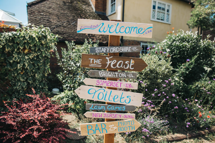 Sign Post Wooden Enchanted Woodland Boho Wedding http://www.richardsavage.co.uk/