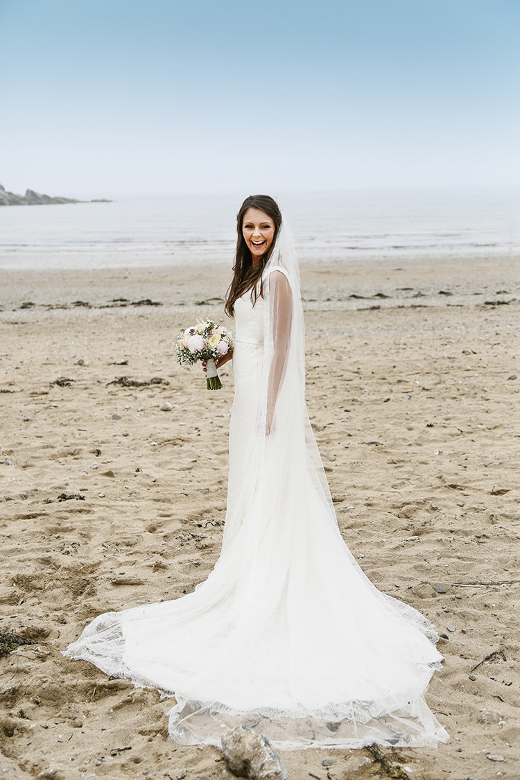 Lace Dress Gown Bride Bridal Country Cornish Pastel Beach Wedding http://www.slr-weddingphotography.co.uk/