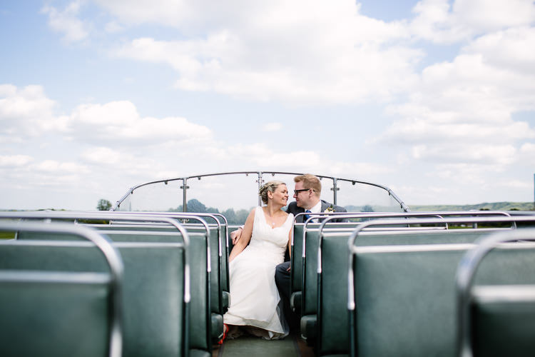 Open Top Bus Intimate Simple Country Barn Wedding http://joannabrownphotography.com/