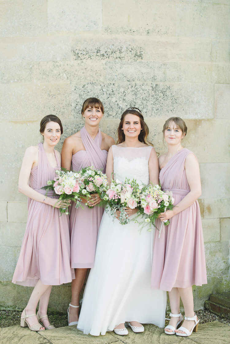 Short Bridesmaid Dresses ASOS Pretty Pink Floral Garden Wedding https://www.georgimabee.com/ 