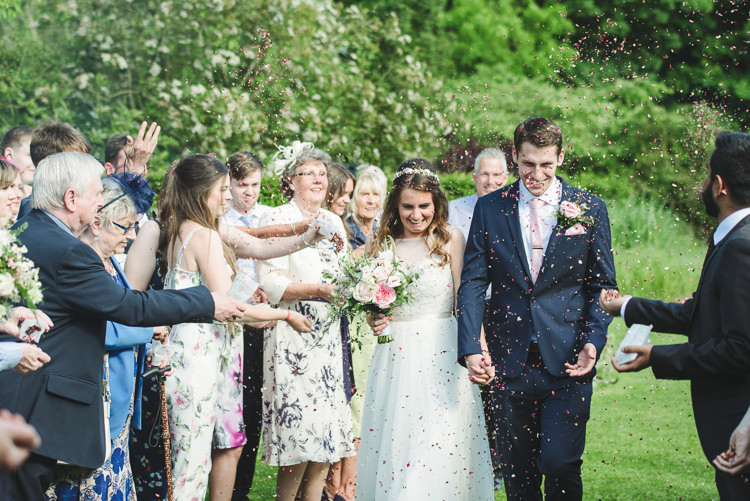 Confetti Throw Pretty Pink Floral Garden Wedding https://www.georgimabee.com/