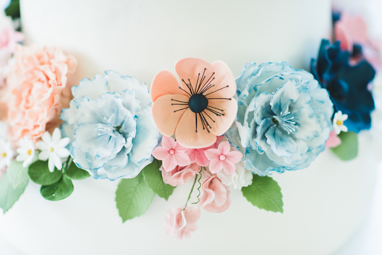 Sugar Flowers Pastel Cake Pretty Pink Floral Garden Wedding https://www.georgimabee.com/ 