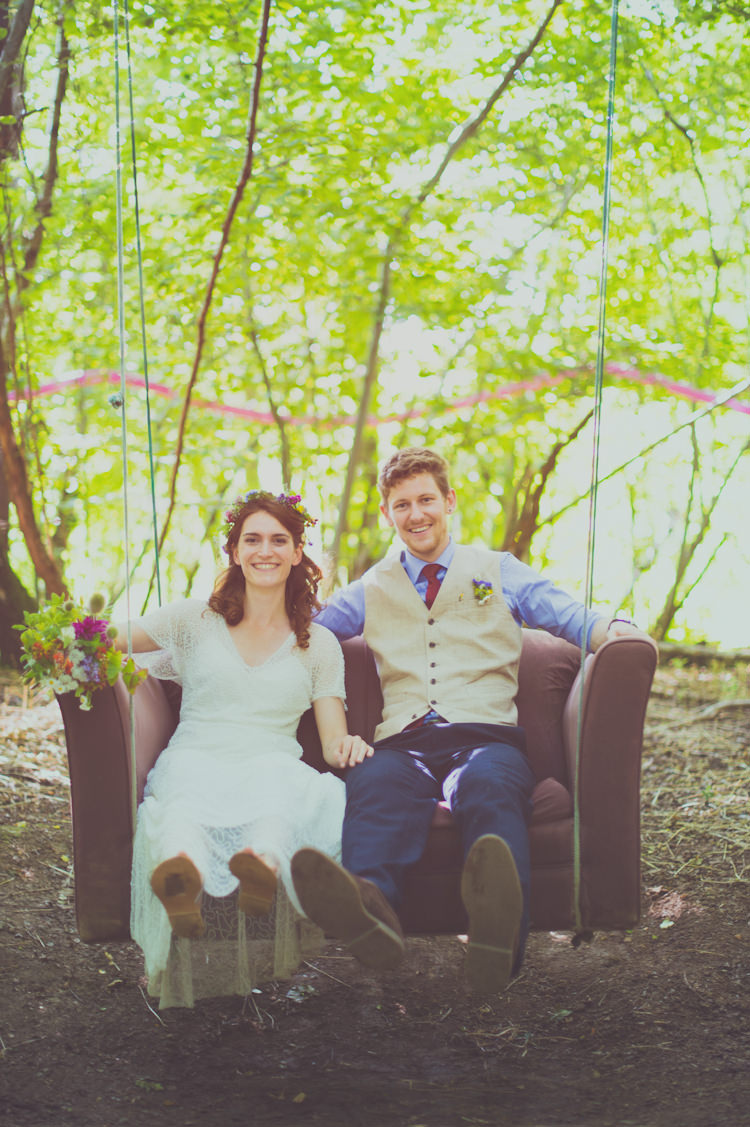 Colourful Woodland Humanist Wedding http://sashaweddings.co.uk/