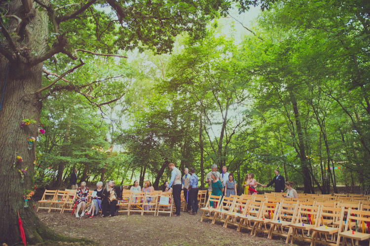 Colourful Woodland Humanist Wedding http://sashaweddings.co.uk/ 