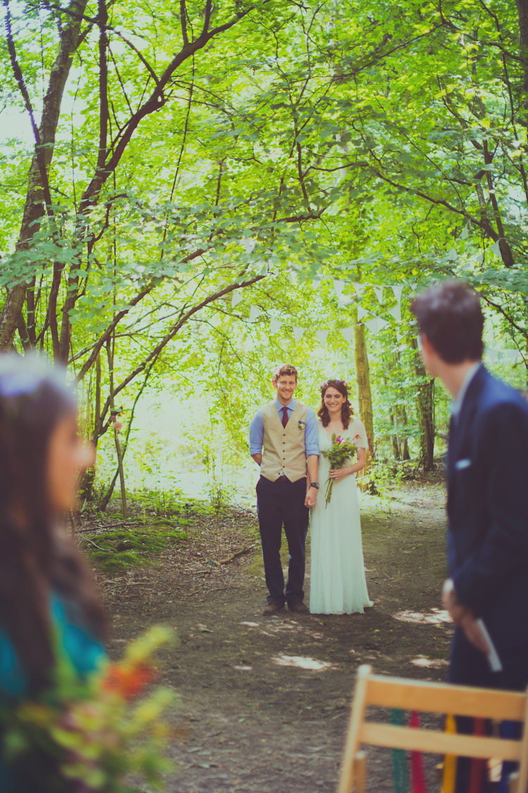 Colourful Woodland Humanist Wedding http://sashaweddings.co.uk/