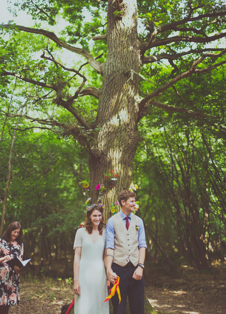 Wise Weddings Kent Colourful Woodland Humanist Wedding http://sashaweddings.co.uk/