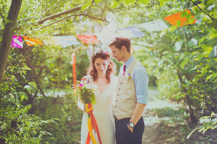 Colourful Woodland Humanist Wedding http://sashaweddings.co.uk/