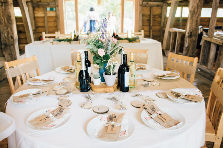 Hessian Burlap Decor Tables Cloths Runner Home Made Rustic Barn Wedding http://www.sarahfleetphotography.com/
