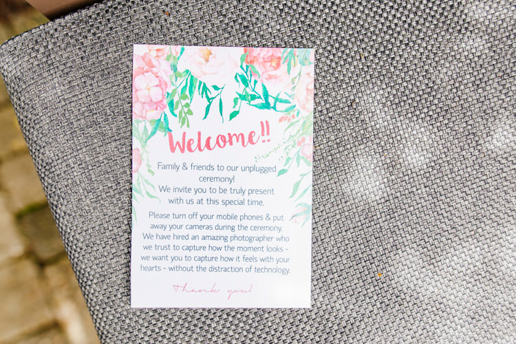 Stationery Floral Unplugged Fresh Relaxed Romantic Pink Green Pub Wedding http://www.els-photography.com/