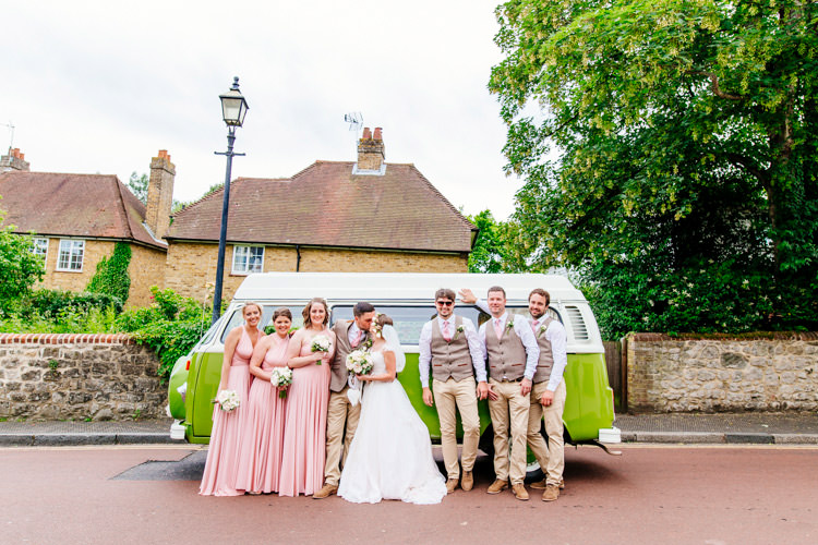 Fresh Relaxed Romantic Pink Green Pub Wedding http://www.els-photography.com/