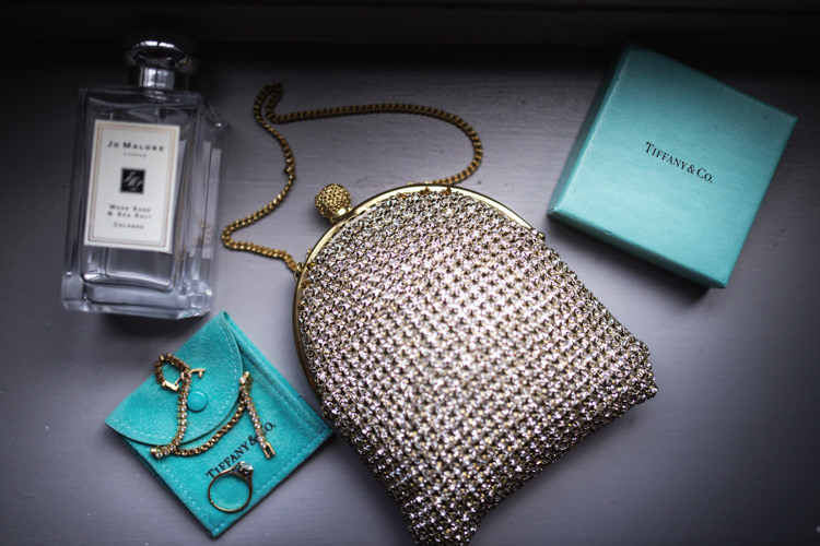 Bride Bridal Accessories Jo Malone Bag Mismatched London Pub Wedding http://www.olliverphotography.com/