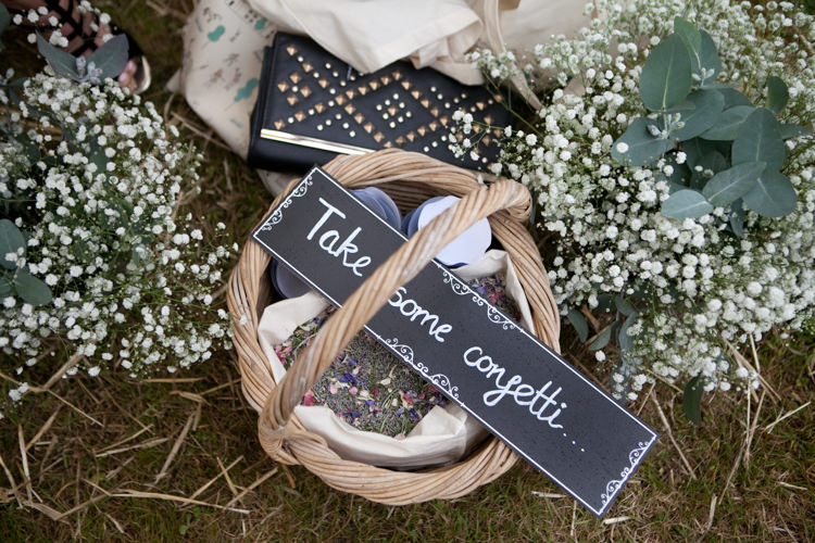 Confetti Basket Rustic Outdoor Rural Tipi Wedding http://emmastonerweddings.com/