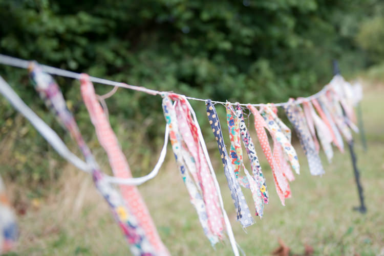 Rag Bunting Rustic Outdoor Rural Tipi Wedding http://emmastonerweddings.com/