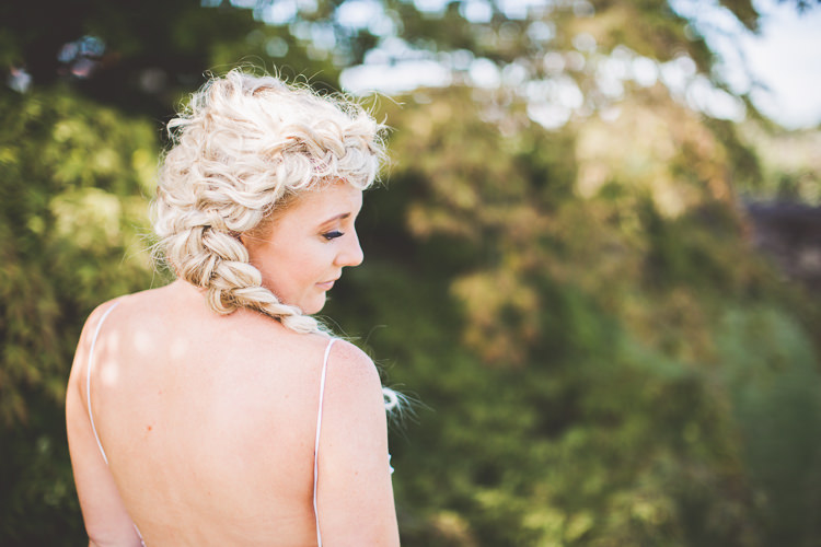 Plait Braid Hair Bride Bridal Bohemian Natural Eco Wedding www.stephnewtonphotography.com