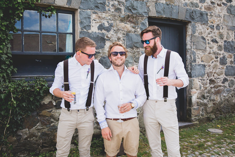 Groomsmen Braces Chinos Bohemian Natural Eco Wedding www.stephnewtonphotography.com