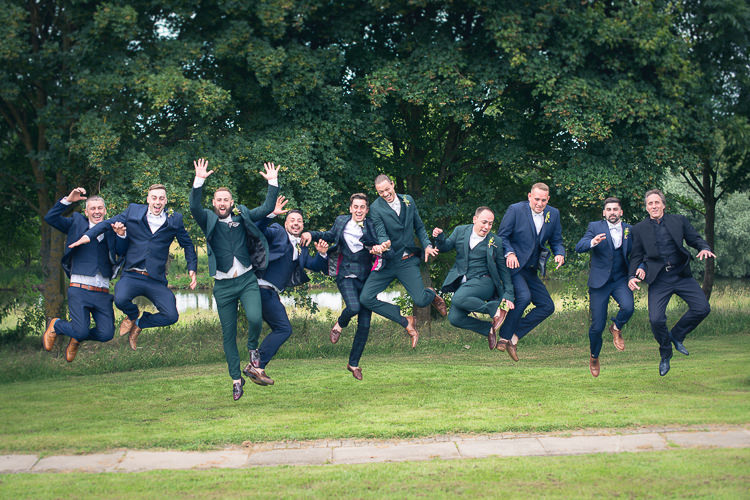Blue Green Groomsmen Suits Outdoor Boho Botanical Farm Wedding http://www.lauraophotography.com/