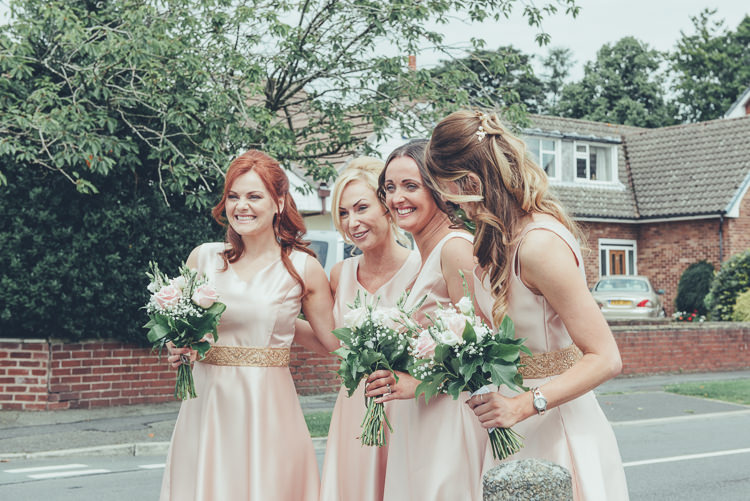 Pale Pink Bridesmaid Dresses Bespoke Rustic Homespun Wedding http://lisahowardphotography.co.uk/