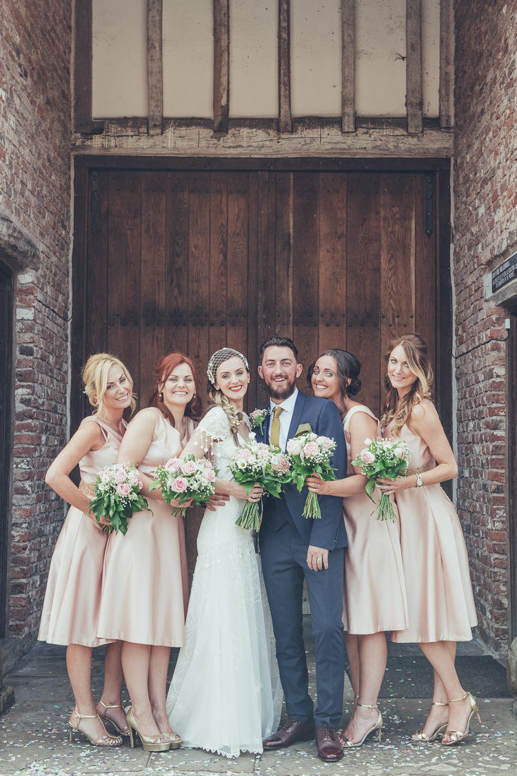 Short Pale Pink Bridesmaid Dresses Bespoke Rustic Homespun Wedding http://lisahowardphotography.co.uk/