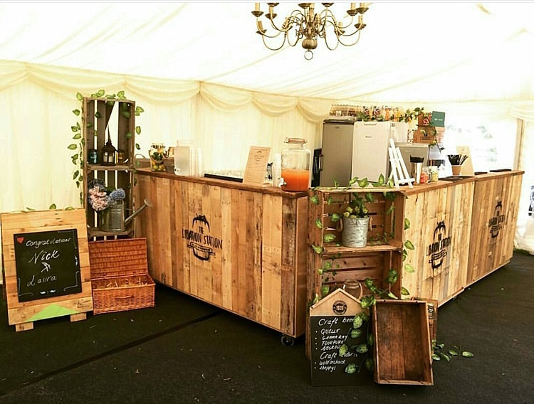 Mobile Wedding Bar Cocktail Rustic Quirky The Libation Station