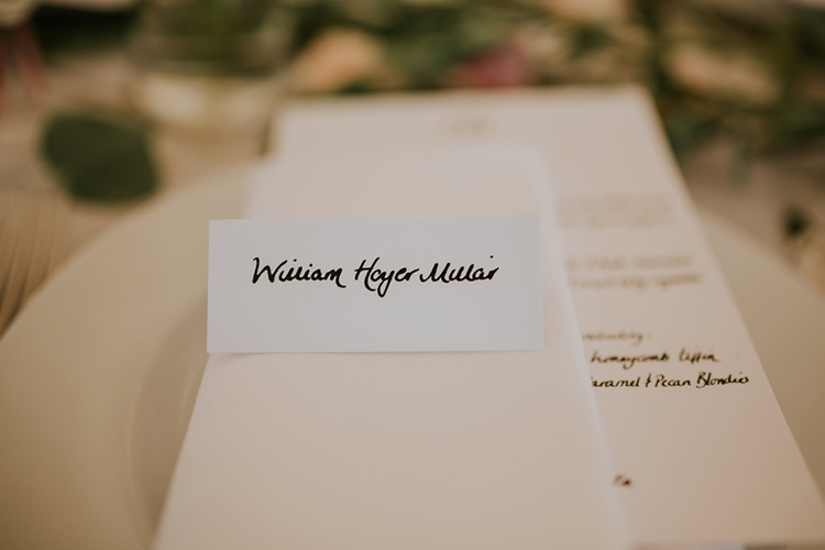 Calligraphy Place Name Cards Beautiful Classic English Countryside Wedding http://jenmarino.com/