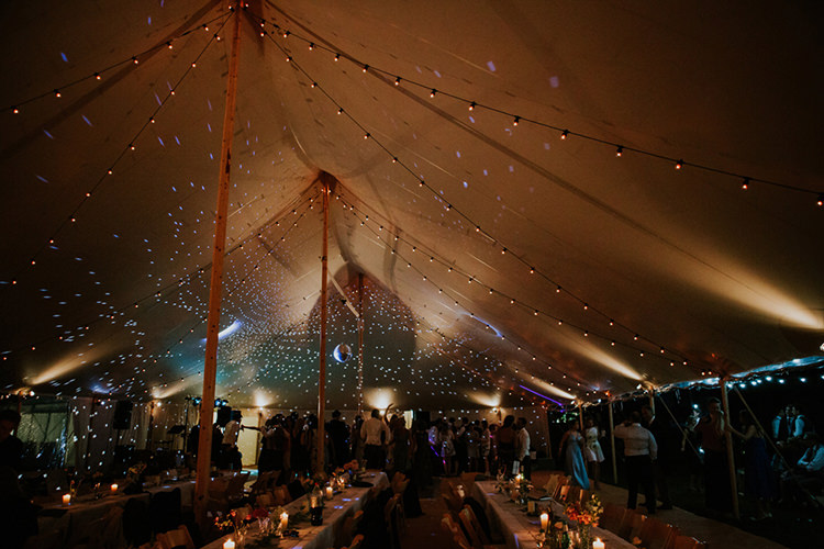Fairy Lights Festoon Lights Disco Ball Marquee Beautiful Classic English Countryside Wedding http://jenmarino.com/
