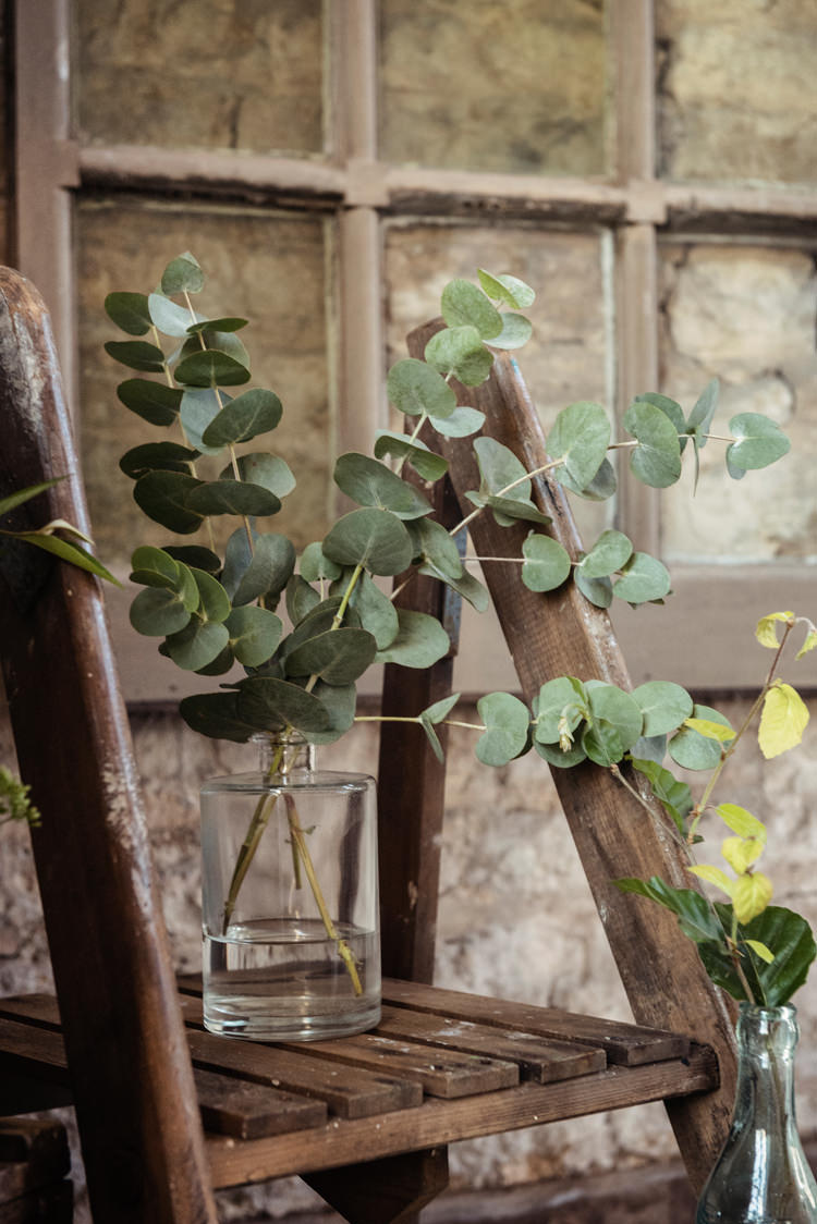 Ladder Decor Greenery Organic Foliage Rustic Wedding Ideas http://www.sarahvivienne.co.uk/