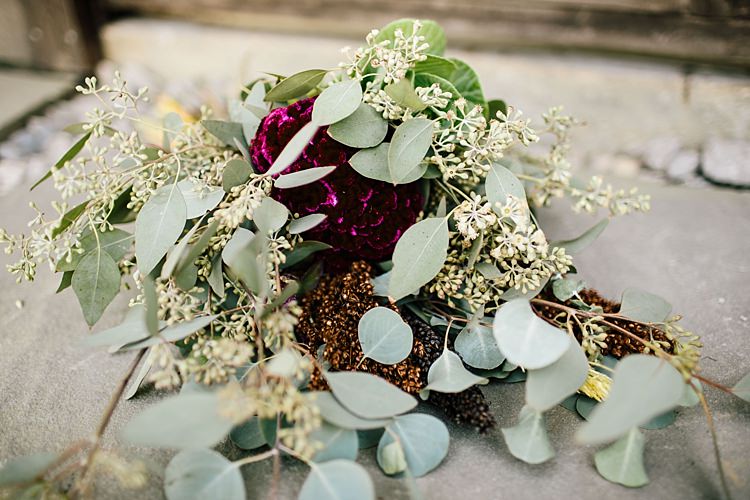 Fresh Wild Floral Eucalyptus Bouquet Whimsical Boho Outdoor Wedding Alabama http://belightphotography.com/