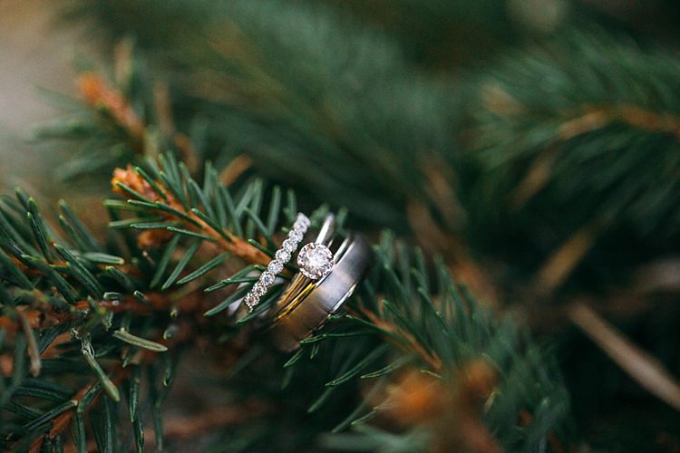 Engagement Wedding Rings Green Leafy Branch Organic Farm Wedding Washington http://www.katiedayphotos.com/