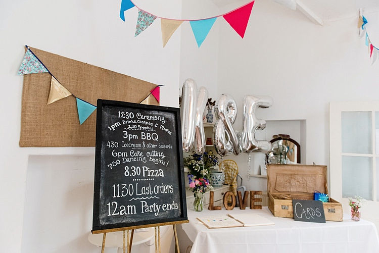 Blackboard Chalk Sign Bright Quirky Crafty Wedding http://www.babbphoto.com/