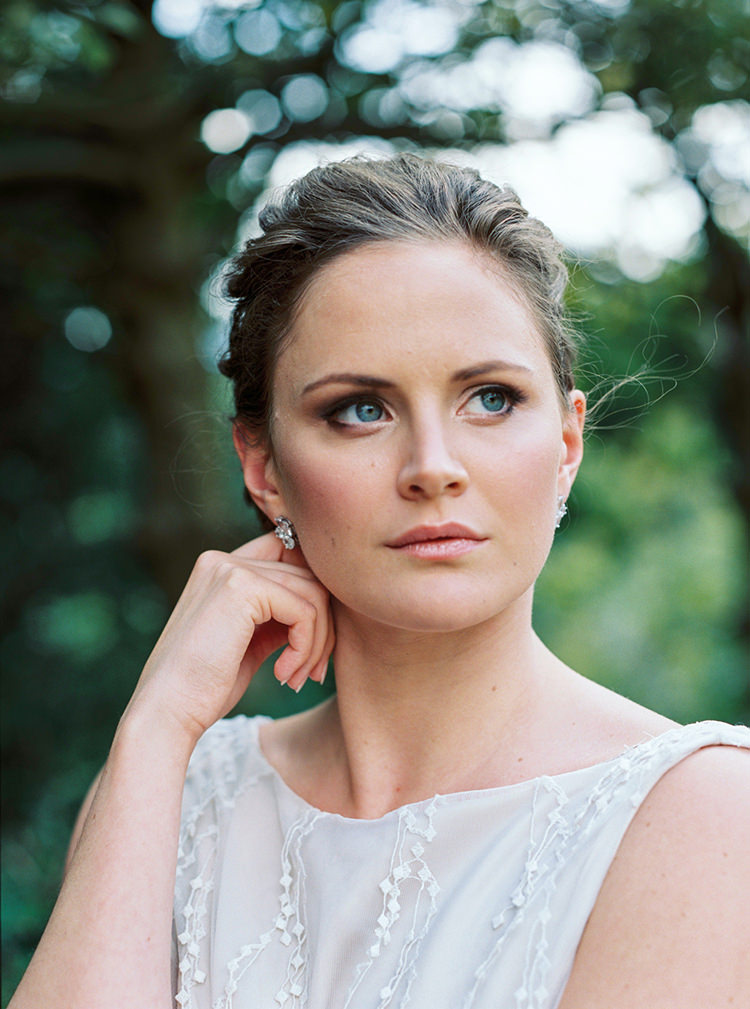 Make Up Bride Bridal Natural Pretty Arts & Crafts Jewel Tone Wedding Ideas http://www.veronalain.com/