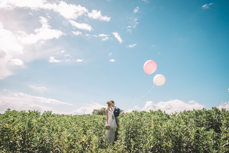 Bride Groom Balloons DIY Summer Rustic Country Wedding http://www.danielakphotography.com/