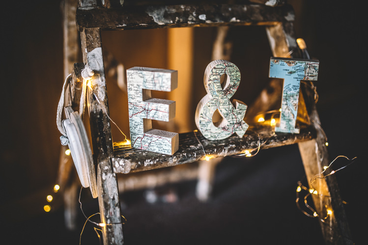 Wooden Ladder Letters Decor DIY Summer Rustic Country Wedding http://www.danielakphotography.com/