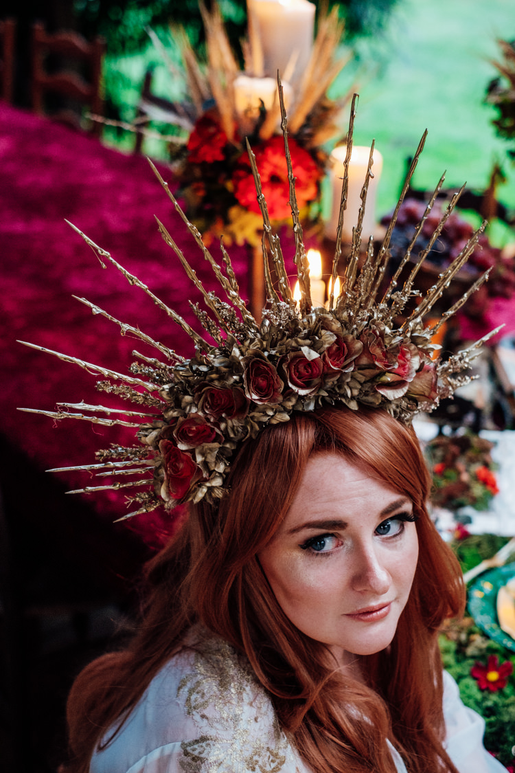 Crown Bride Bridal Accessory Whimsical Midsummer Night's Dream Wedding Ideas http://www.annapumerphotography.com/